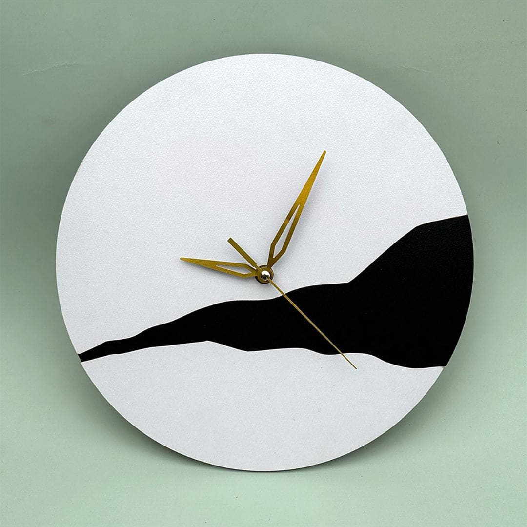 Black Stone Premium Wall Clock Double Layered