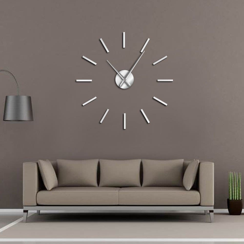 Strips DIY Premium Mirror Acrylic Wall Clock